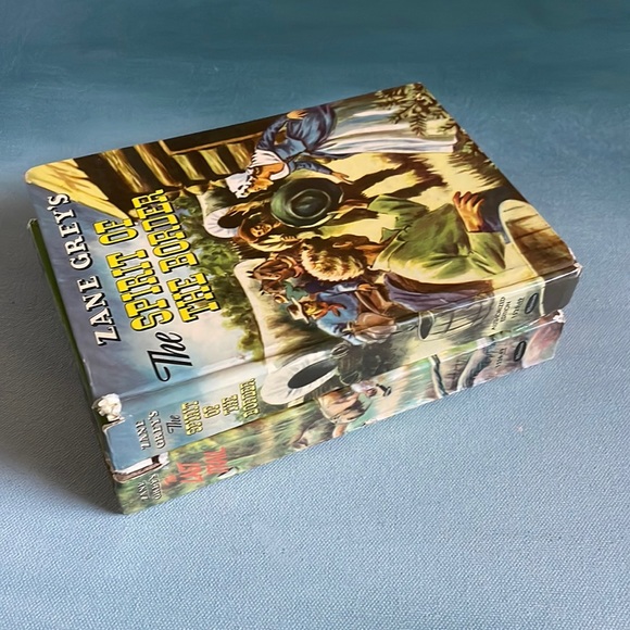 Vintage 1950 Zane Grey’s The Spirit Of The Border and The Last Trail Books - Picture 4 of 16